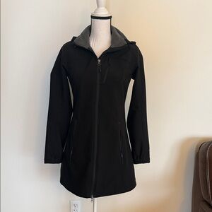 Eddie Bauer Women's Black Jacket with Fleece Grey Lining Size XS